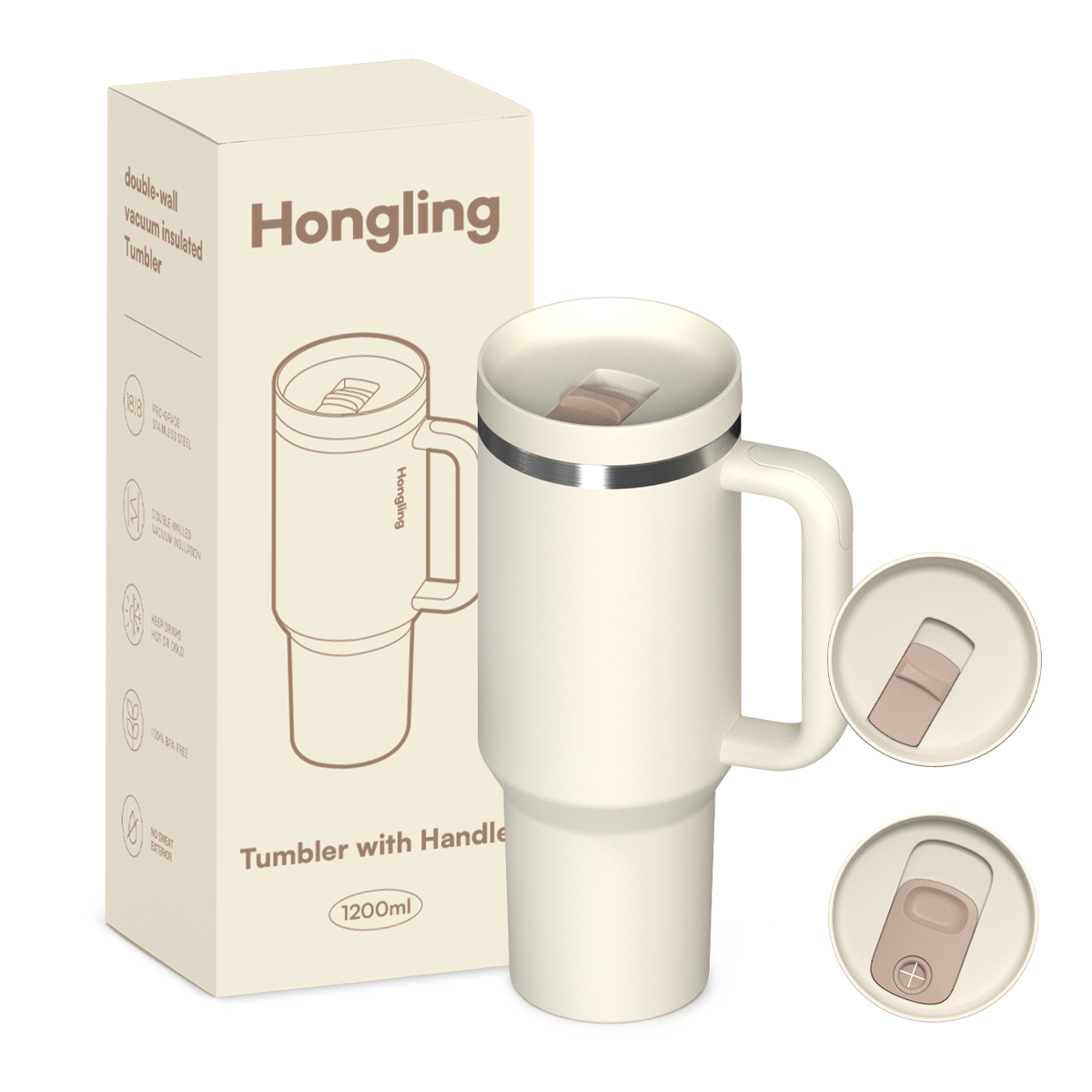 Custom wholesale 40oz Wall Stainless Steel Insulated Tumbler BPA-free water bottle