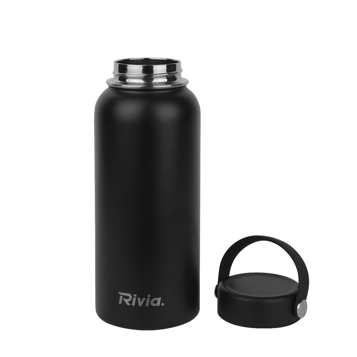 Custom LOGO And Gradient Color Insulated Vacuum Wide Mouth Stainless Steel Sport 32oz Water Bottle With Lids
