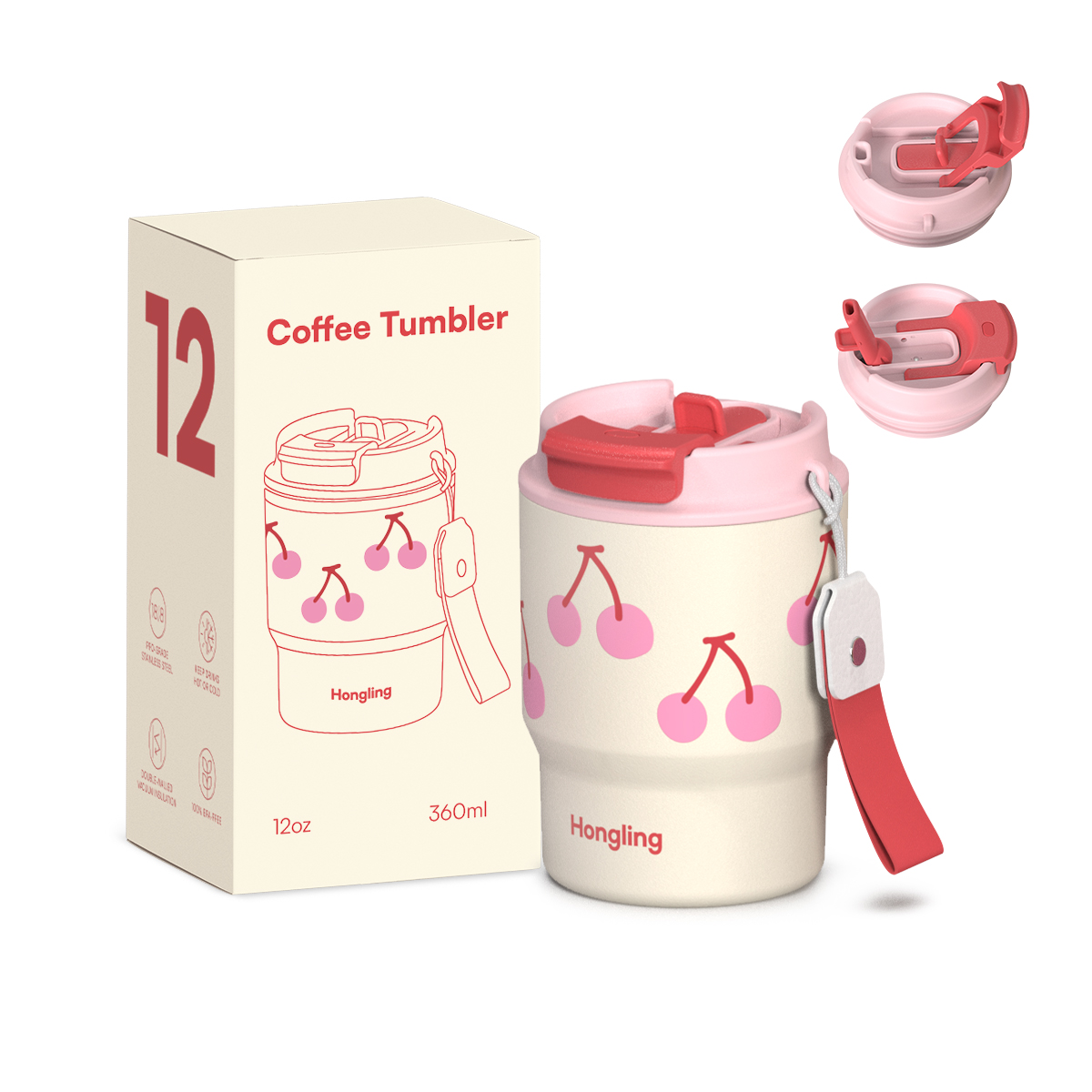 Certified Quality Premium Stainless Steel Vacuum Insulated Coffee Tumbler 360ml coffee mugs Capacity Modern Compact Portable for Travel water bottle manufacturer