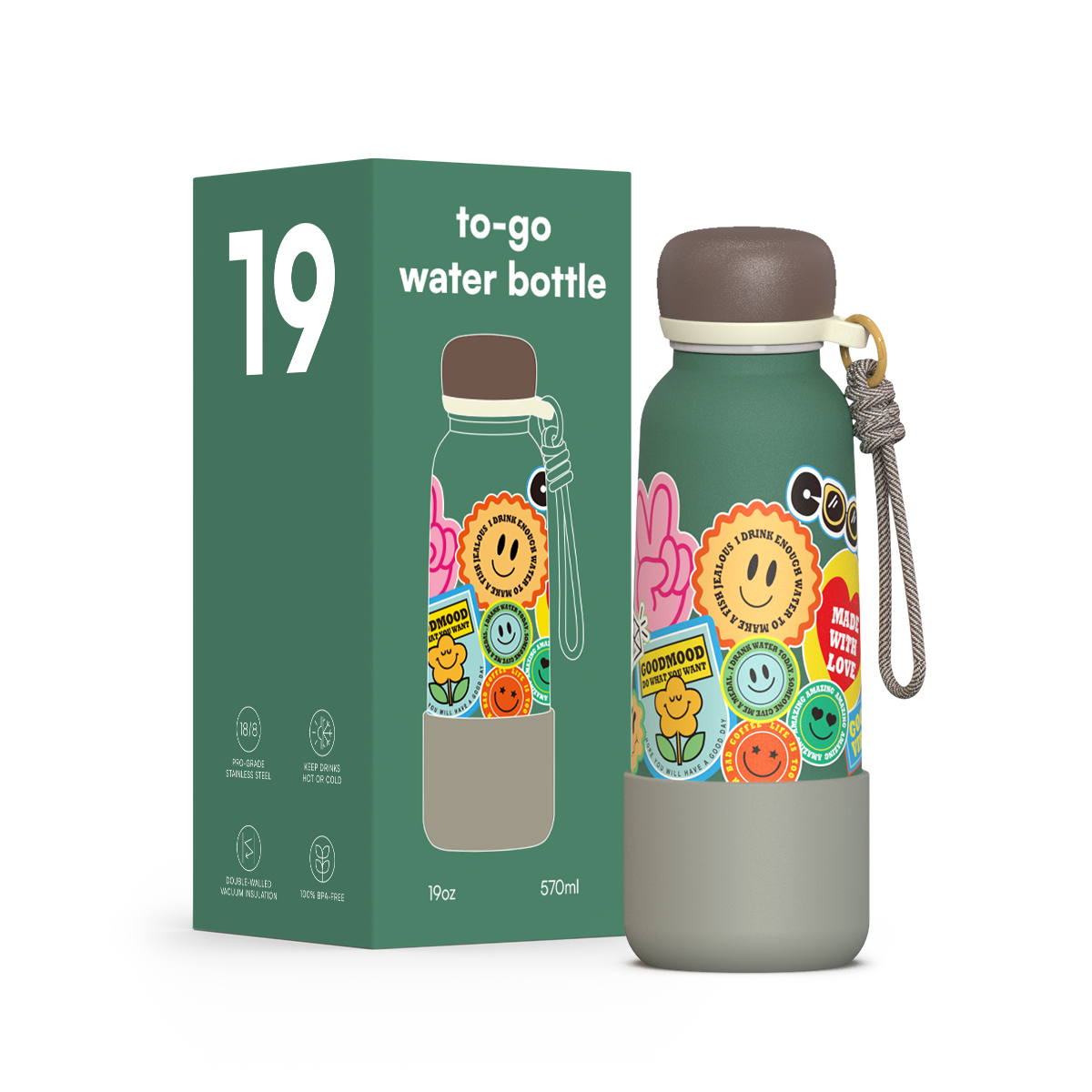 water bottle new to-go water bottle