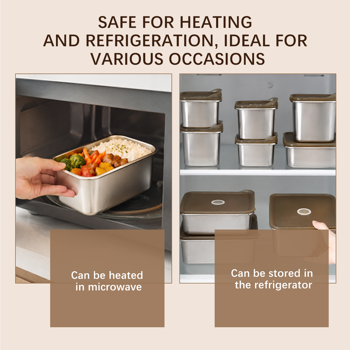 Wholesale Food Grade Stainless Steel Airtight Food Container, Leakproof Bento Lunch Box OEM/ODM