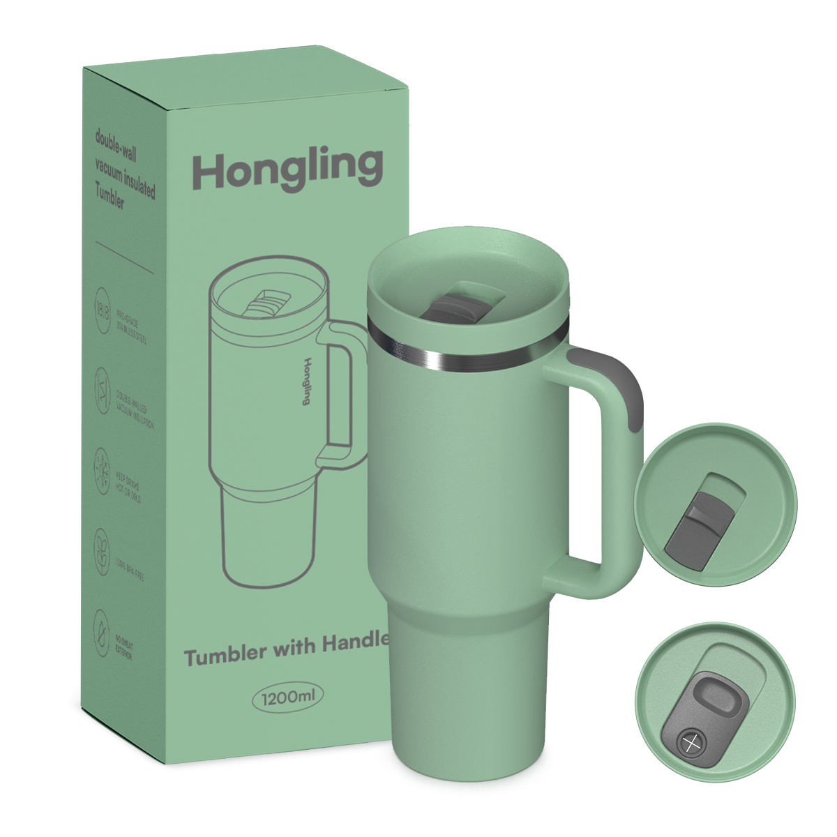 water bottle 40oz sports Office thermos stainless steel insulated water bottle Stainless steel tumbler manufacturer