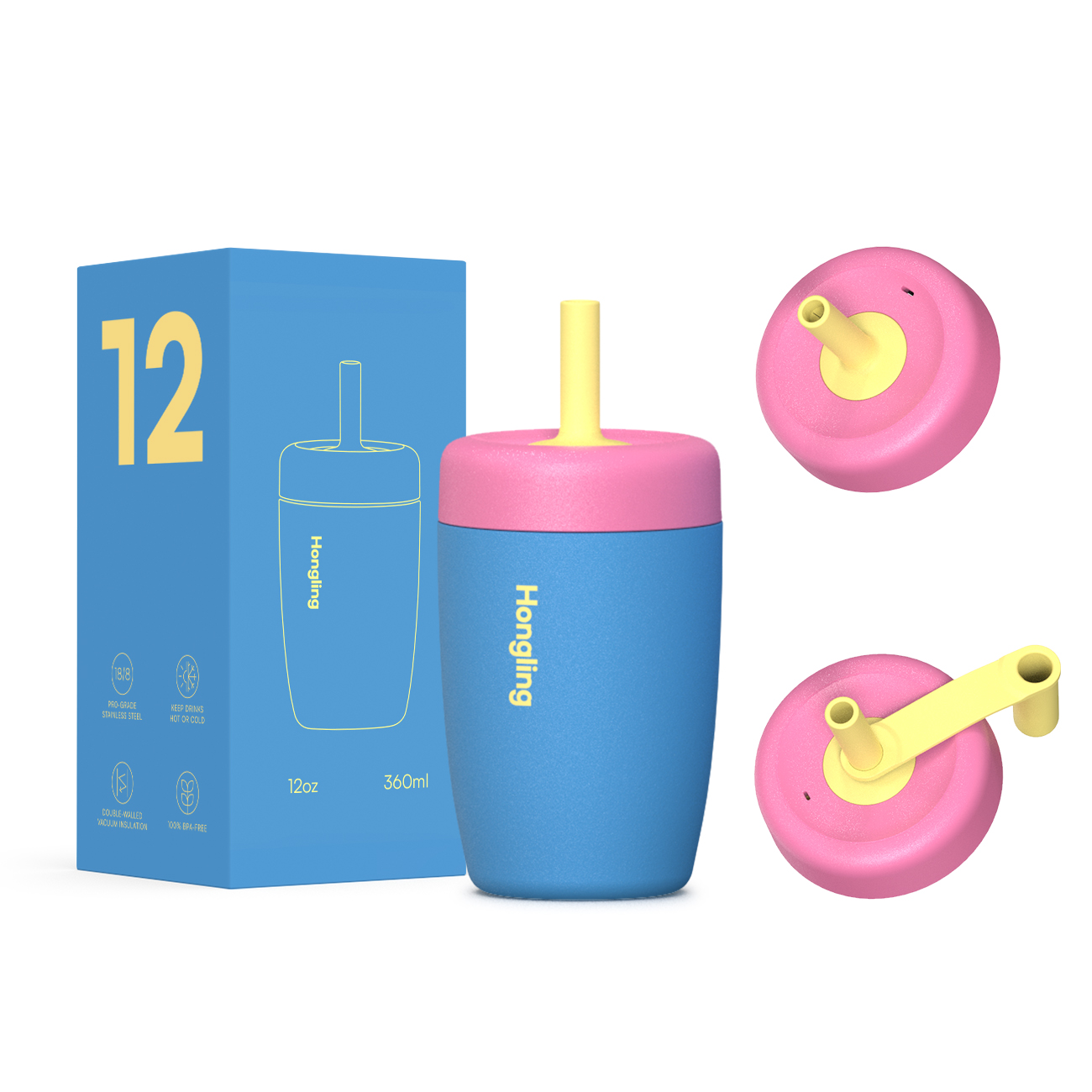 Kids water bottle Custom wholesale Water bottle manufacturer Double wall thermos bottle best kids thermos BPA free kids thermos