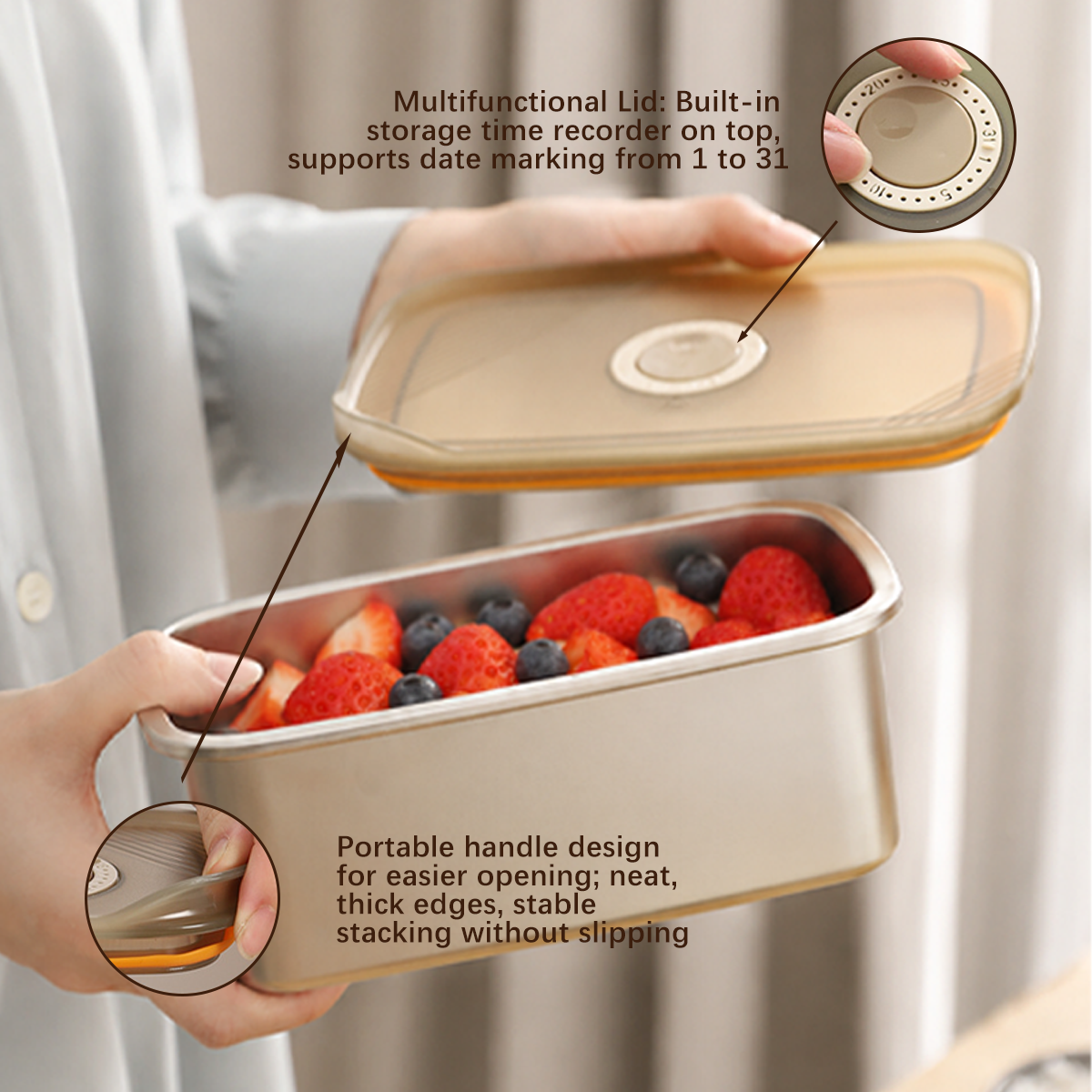 Wholesale Food Grade Stainless Steel Airtight Food Container, Leakproof Bento Lunch Box OEM/ODM