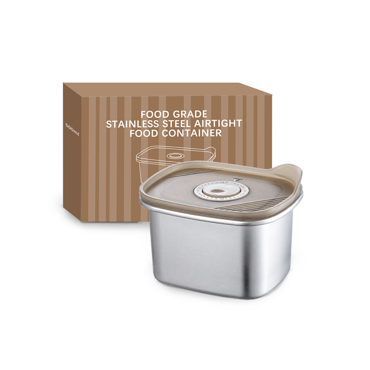 Wholesale Food Grade Stainless Steel Airtight Food Container, Leakproof Bento Lunch Box OEM/ODM