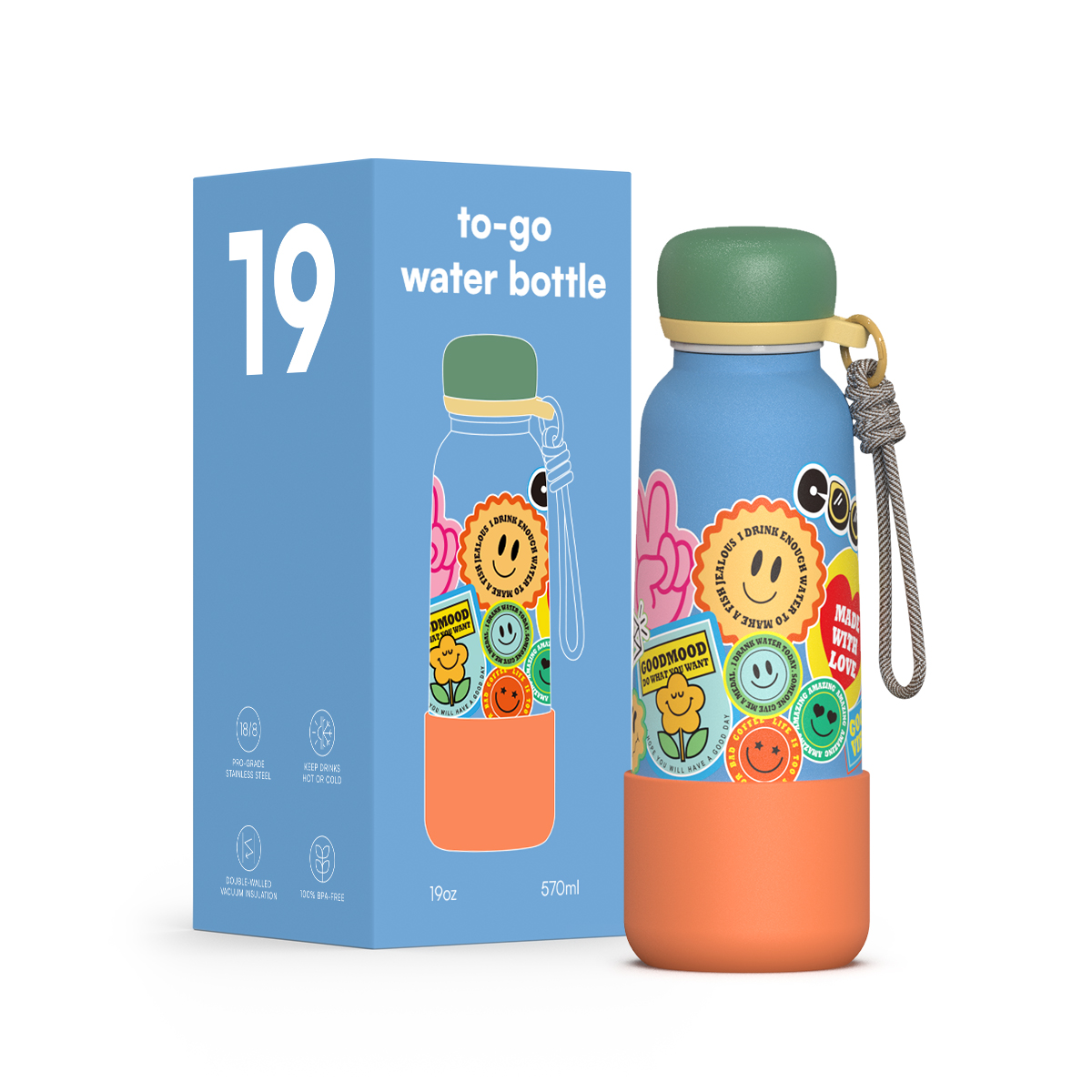 water bottle new to-go water bottle