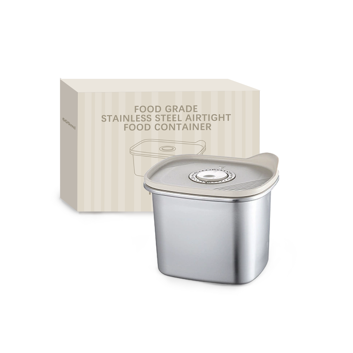 Wholesale Food Grade Stainless Steel Airtight Food Container, Leakproof Bento Lunch Box OEM/ODM