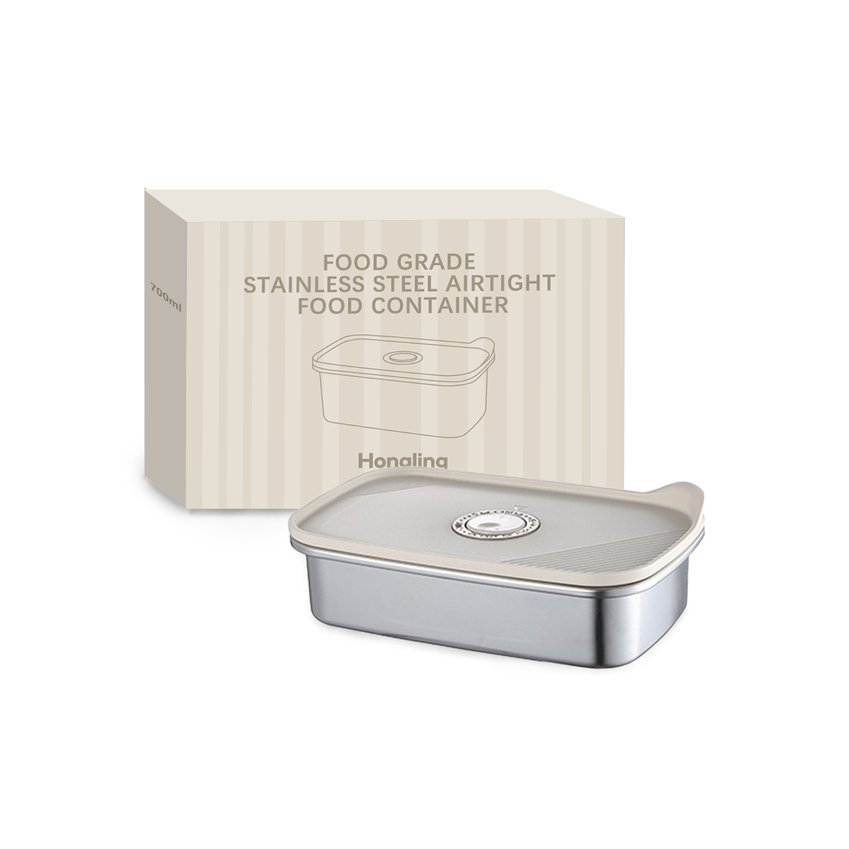 Wholesale Food Grade Stainless Steel Airtight Food Container, Leakproof Bento Lunch Box OEM/ODM