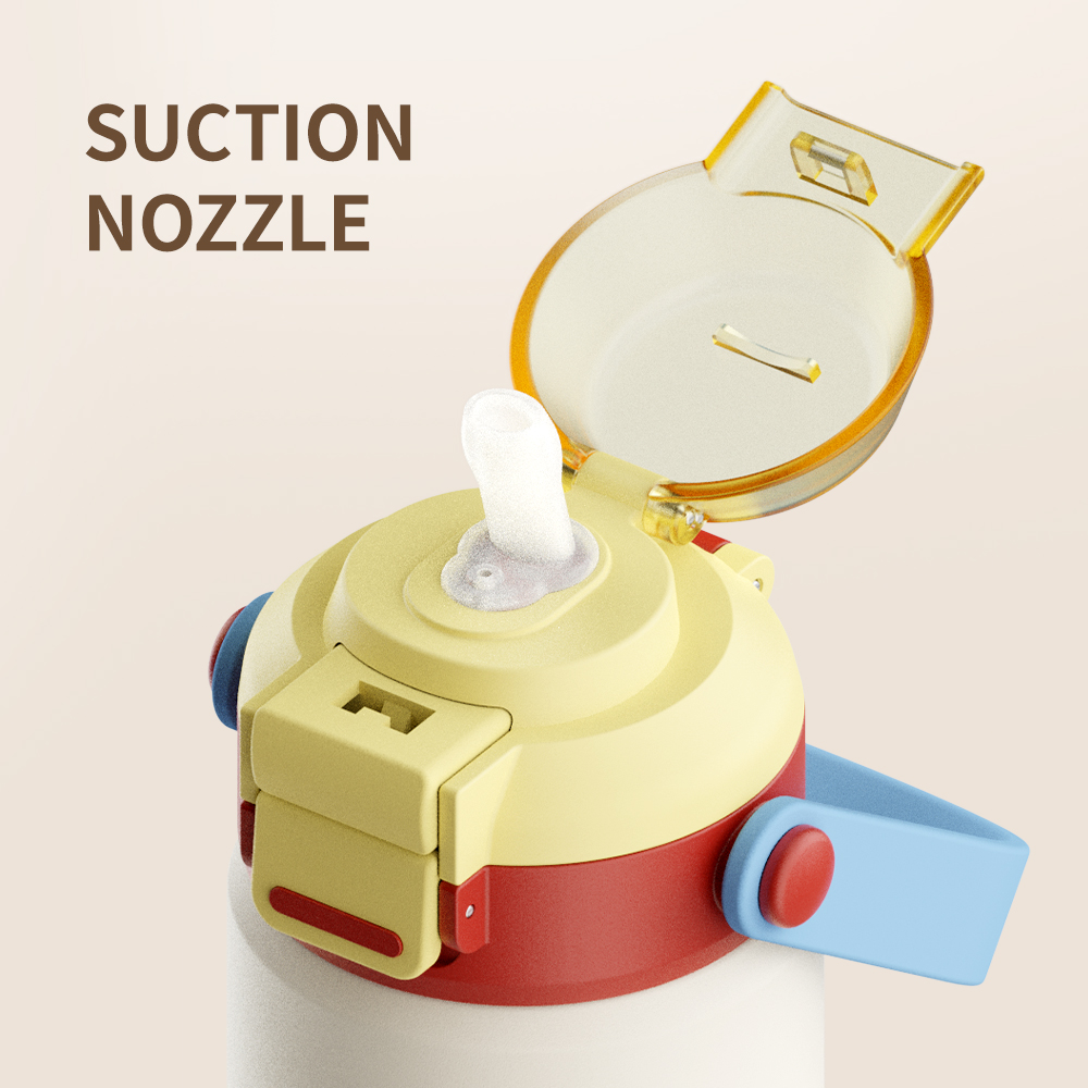 Double Drinking Lid with Straw Insulated Water Bottle, Stainless Steel Metal Vacuum Water Bottle, Thermos Bottle with Leak-proof Lid, Suitable for Travel, Camping, Fitness and Sports Multi-Color