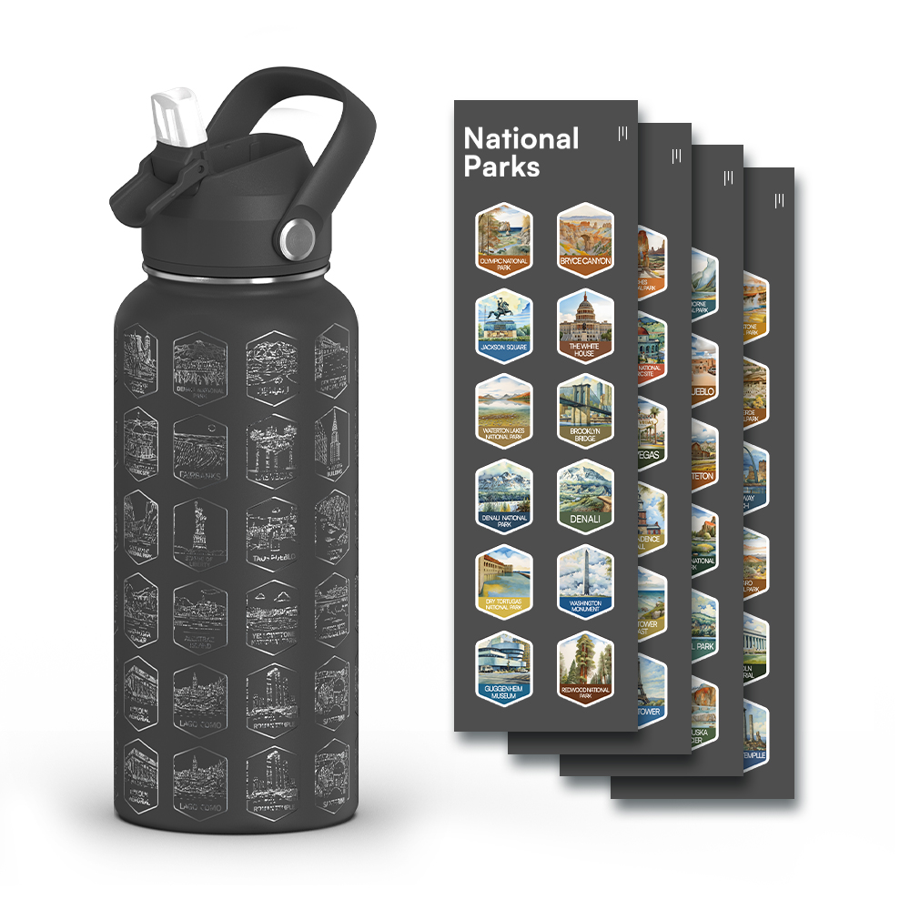 Water bottle Nation parks series