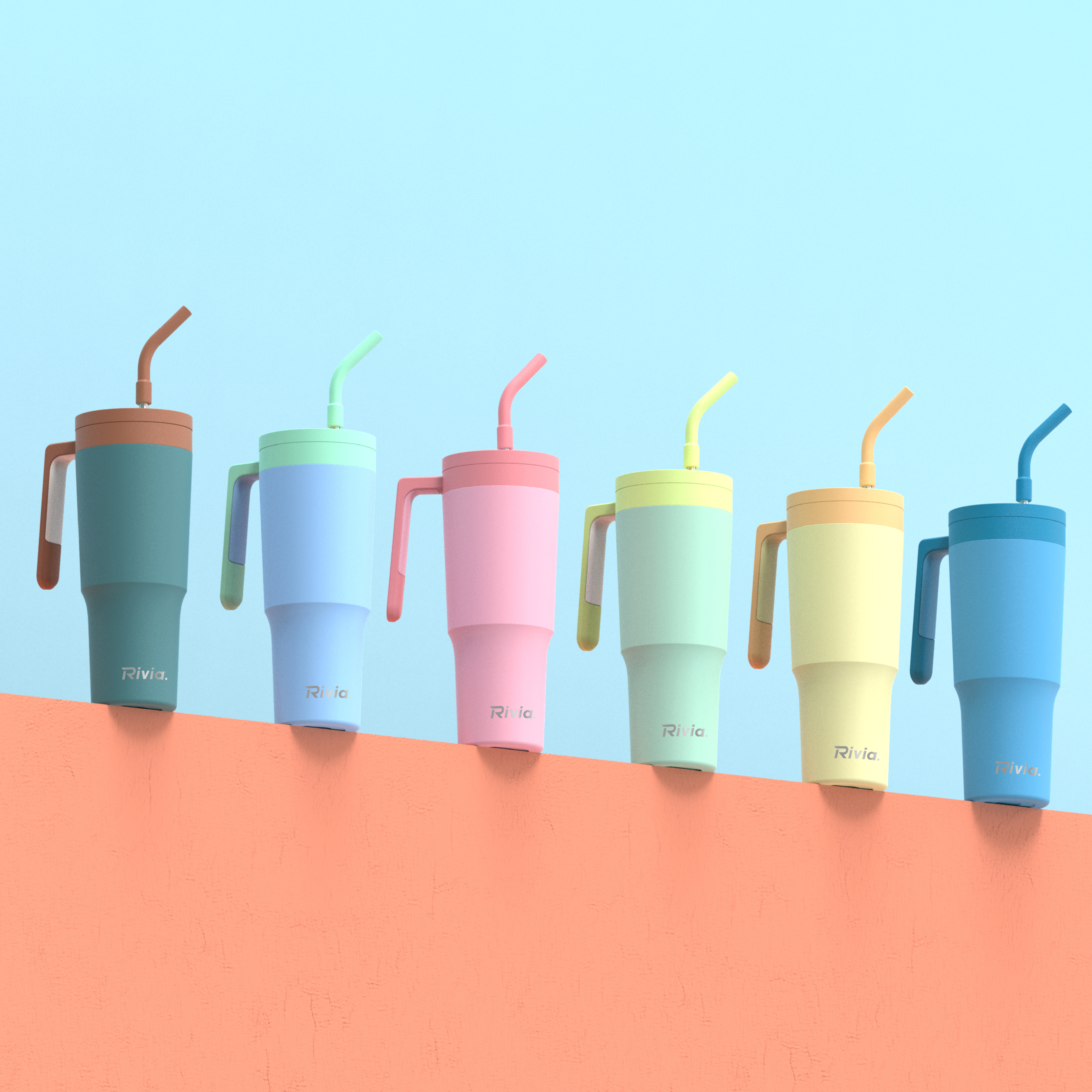 40oz New Design Leakproof Tumbler With Handle, Double Wall Insulated Tumbler, Keep Hot and Cold