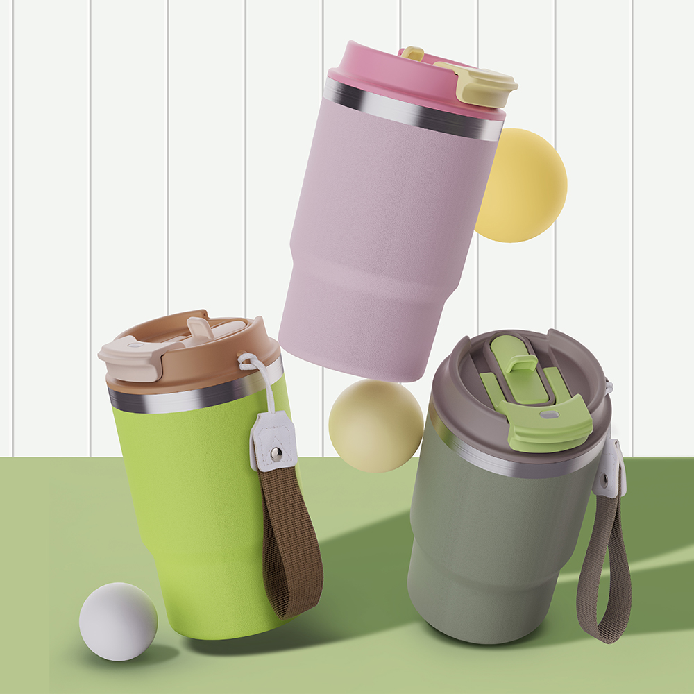 Coffee  Tumbler  2-in-1  multifunctional lid