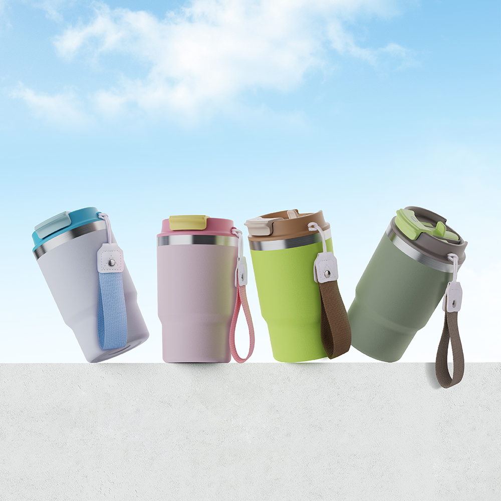 Coffee  Tumbler  2-in-1  multifunctional lid