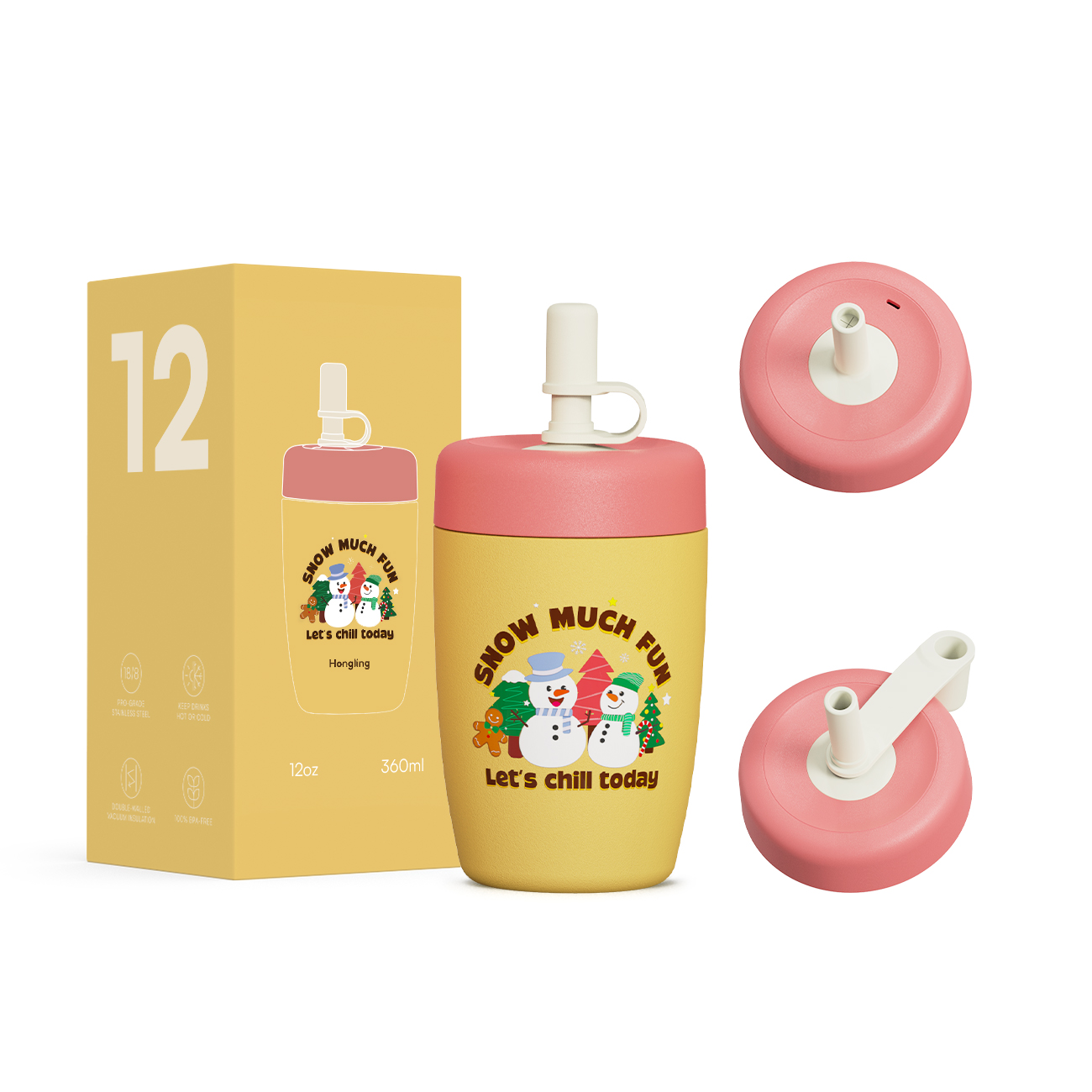 Custom wholesale Kids water bottle leak proof kids thermos children's thermos Stainless steel tumbler manufacturer 