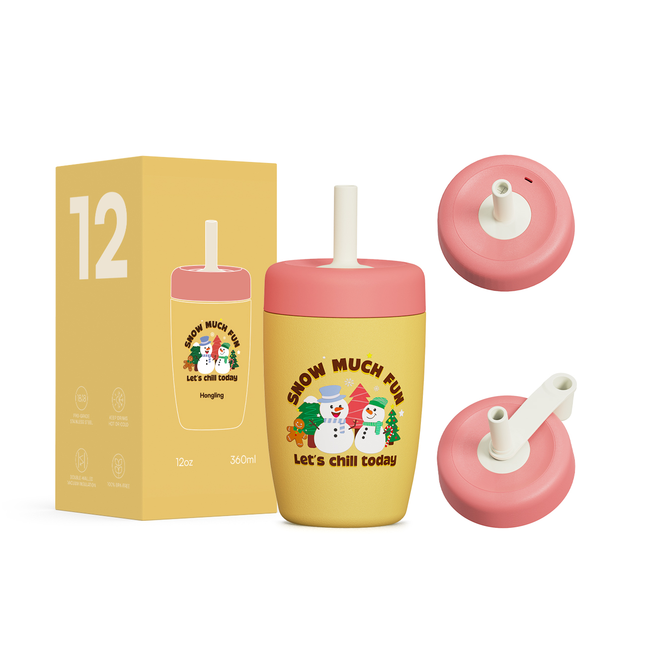 Custom wholesale Kids water bottle leak proof kids thermos children's thermos Stainless steel tumbler manufacturer 