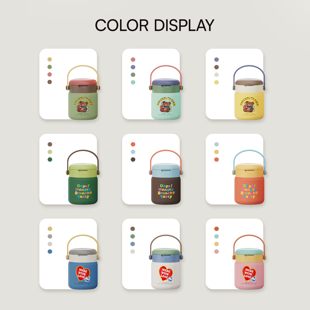  Custom wholesale food jar Insulated Food Jar Thermal Food Jar Food Jar with Spoon same as Zojirushi Stainless steel tumbler manufacturer