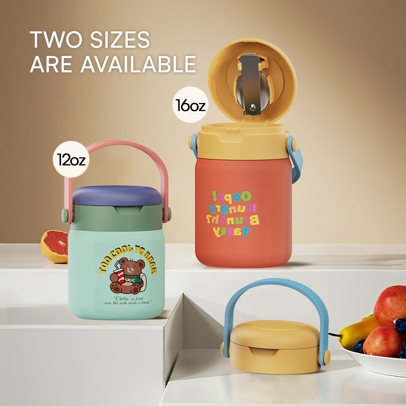  Custom wholesale food jar Insulated Food Jar Thermal Food Jar Food Jar with Spoon same as Zojirushi Stainless steel tumbler manufacturer