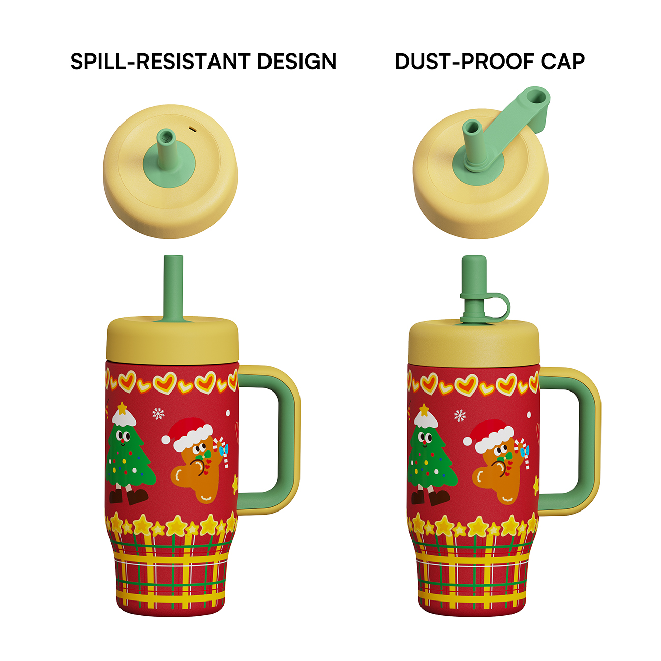 Hongling custom kids water bottle with handle  Vacuum Insulated Metal Travel Mug Coffee Cup With Handle and Logo water bottle manufacturer factory
