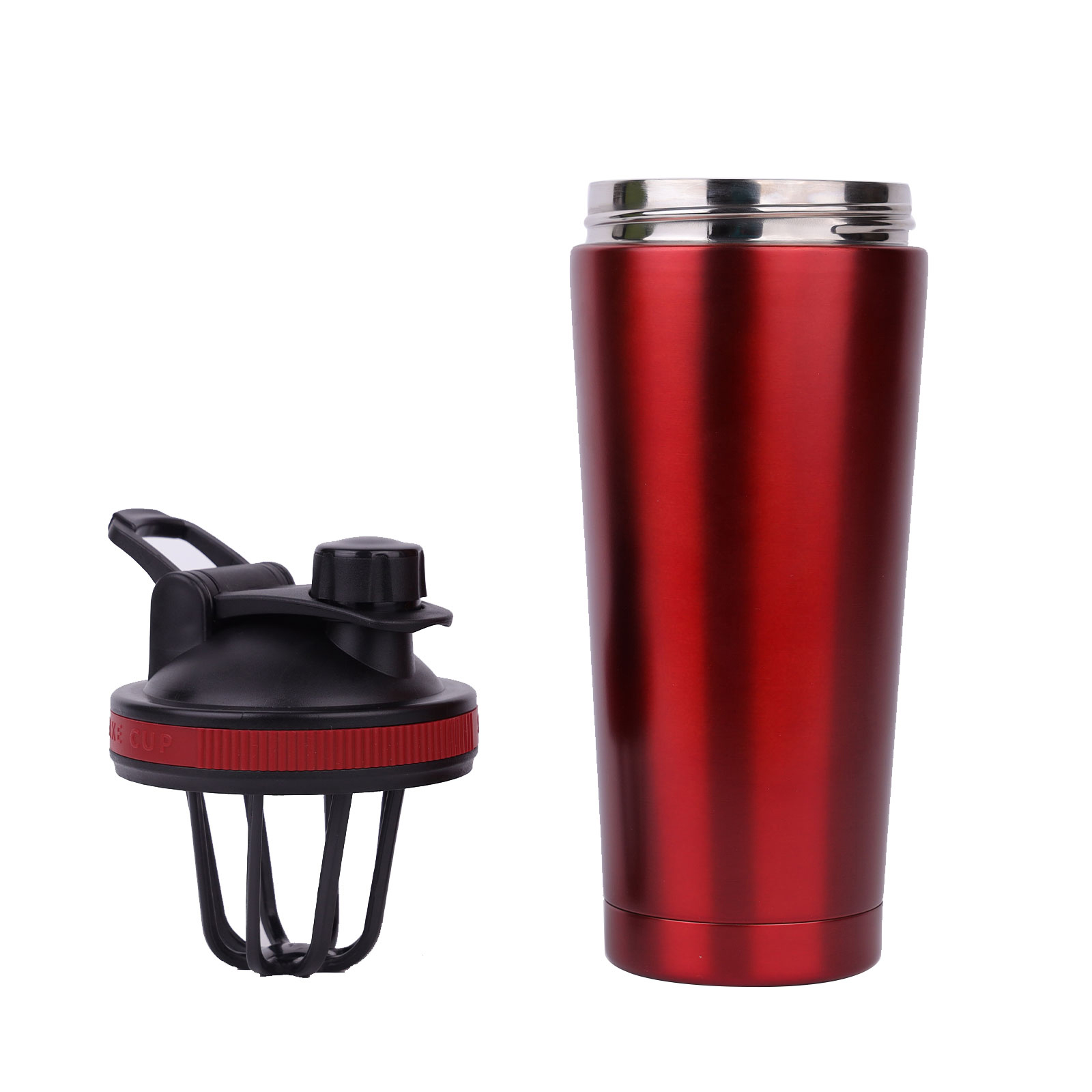 Stainless Steel Gym Protein Shaker Bottle Custom Logo Color BPA Free Fitness Gym Shakers Protein Shaker