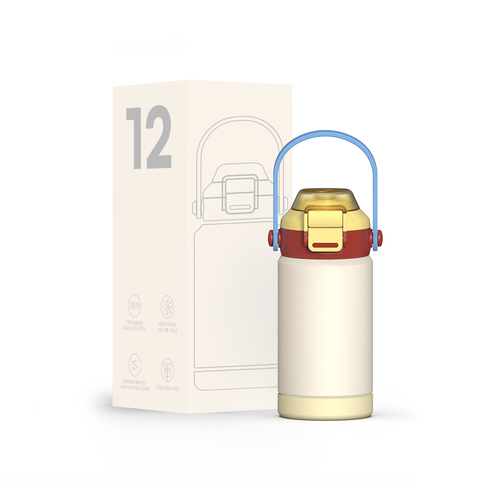 Double Drinking Lid with Straw Insulated Water Bottle, Stainless Steel Metal Vacuum Water Bottle, Thermos Bottle with Leak-proof Lid, Suitable for Travel, Camping, Fitness and Sports Multi-Color