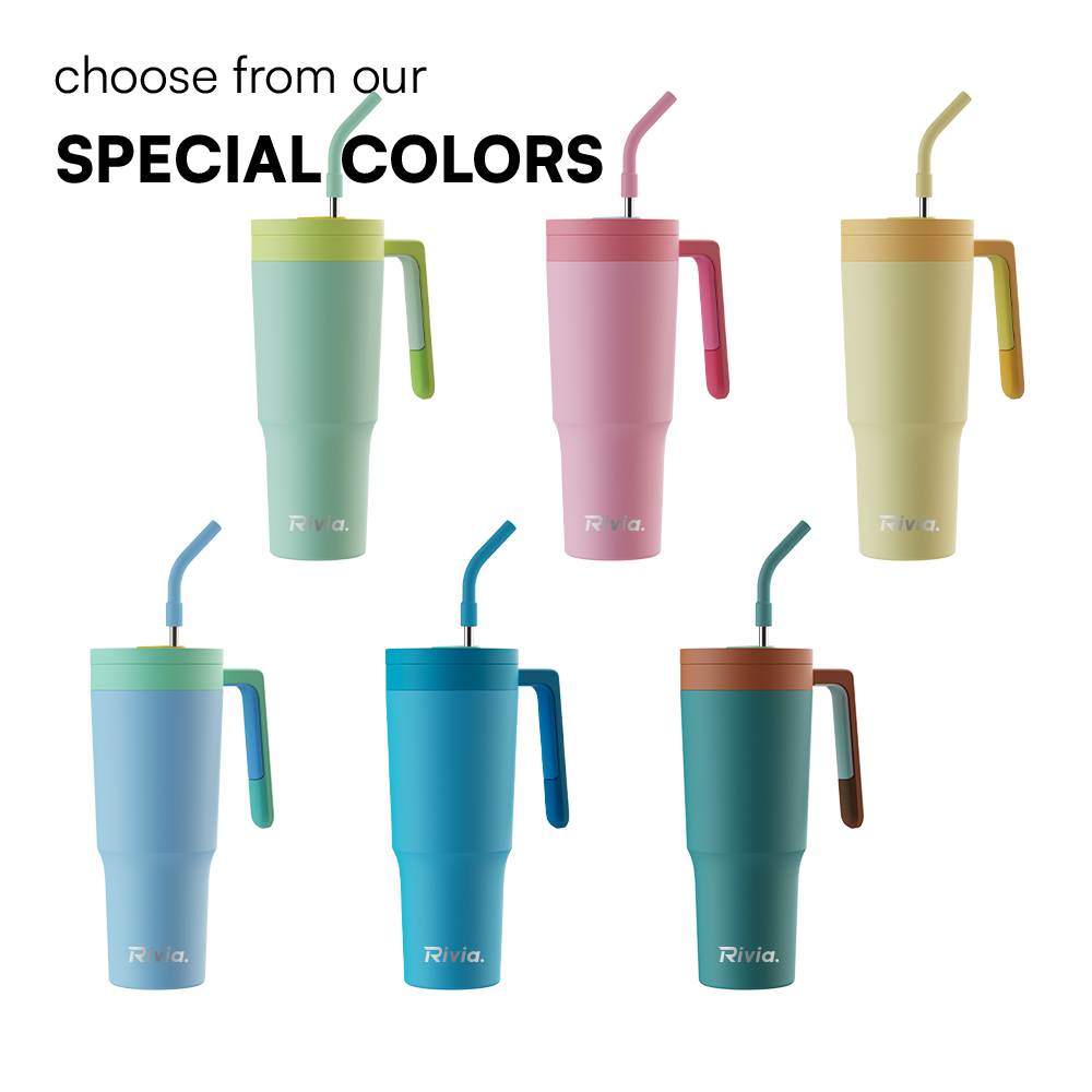 40oz New Design Leakproof Tumbler With Handle, Double Wall Insulated Tumbler, Keep Hot and Cold