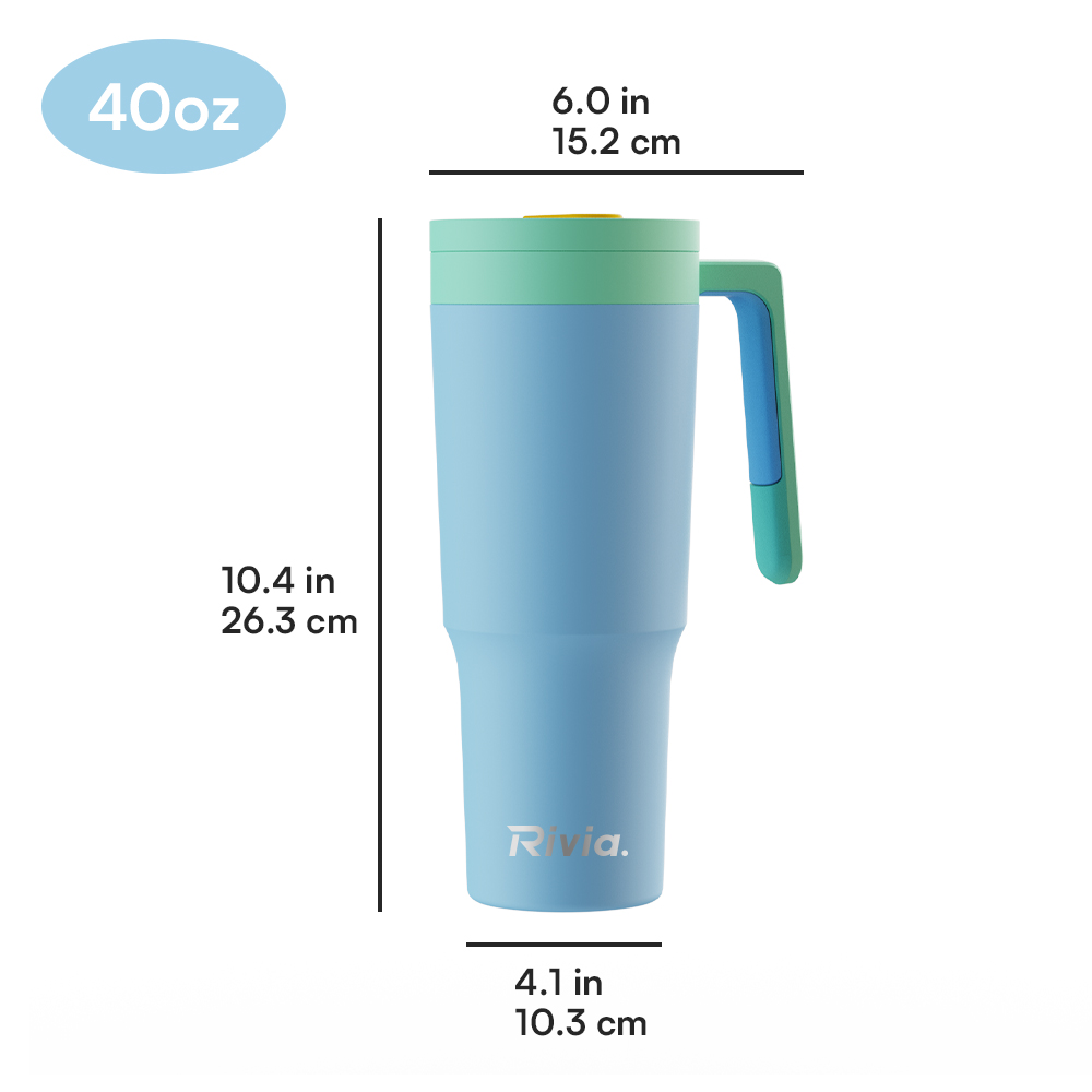 40oz New Design Leakproof Tumbler With Handle, Double Wall Insulated Tumbler, Keep Hot and Cold