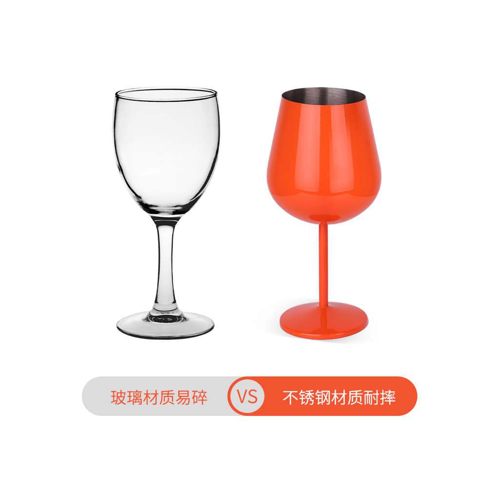 2oz 8oz 20oz Stainless Steel Food Grade Wine Glass Tumbler