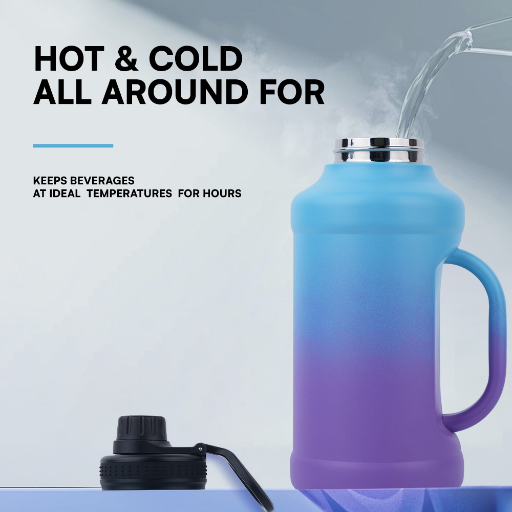 Big capacity water bottle with handle