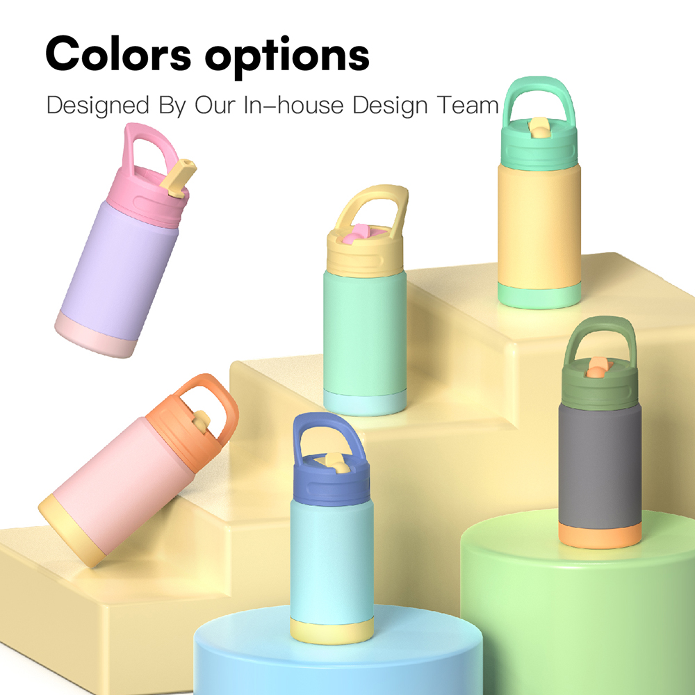 Hot Sale Kids Water Bottle Customized Logo Stainless Steel Baby Water Bottle Customized Logo Flask12oz 18oz