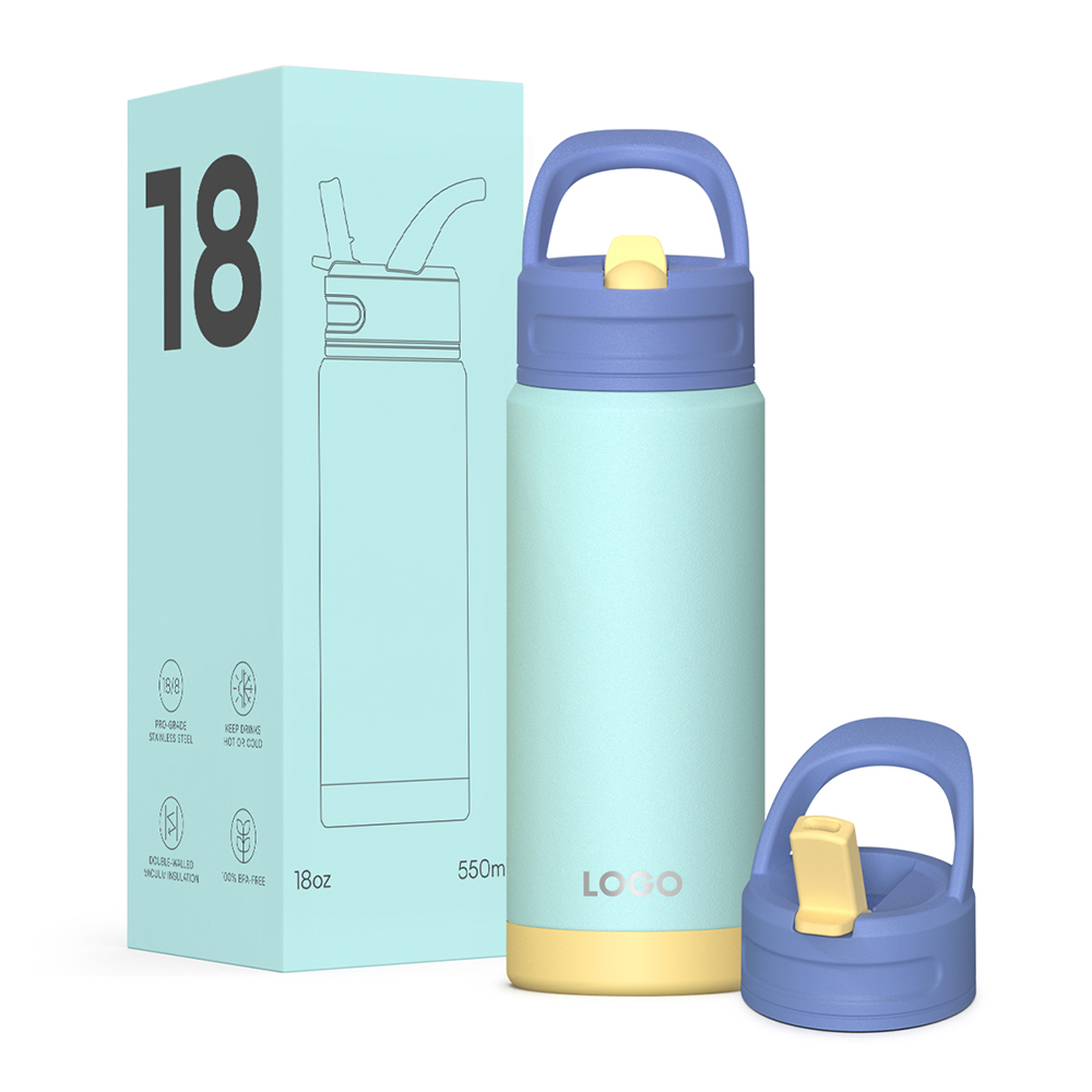 Hot Sale Kids Water Bottle Customized Logo Stainless Steel Baby Water Bottle Customized Logo Flask12oz 18oz