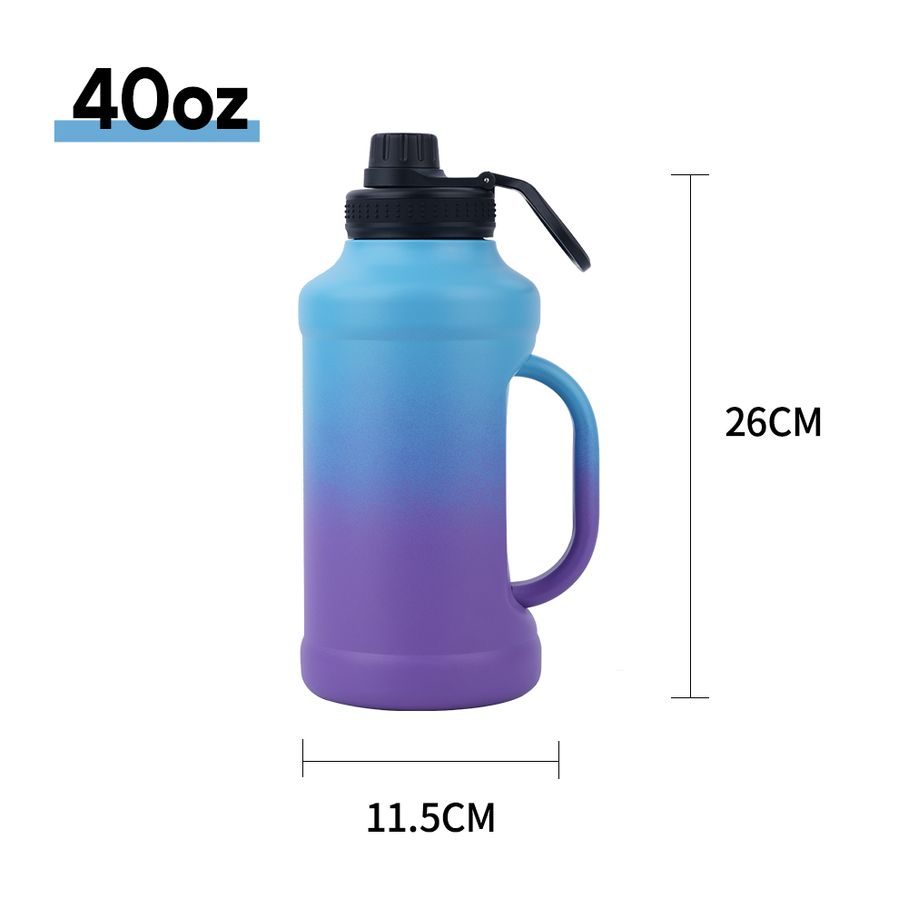 Big capacity water bottle with handle