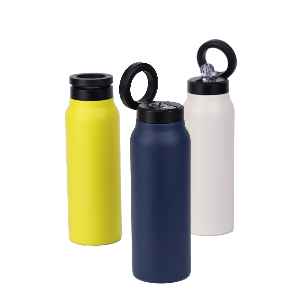 Insulated Water Bottle - MagSafe Compatible Water Bottle With Magnetic Phone Holder - Stainless Steel Water Bottle With Tripod Phone Mount - Hot 18H, Cold 24H, 360° Rotate - 24oz