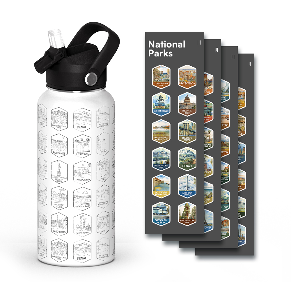 Water bottle Nation parks series
