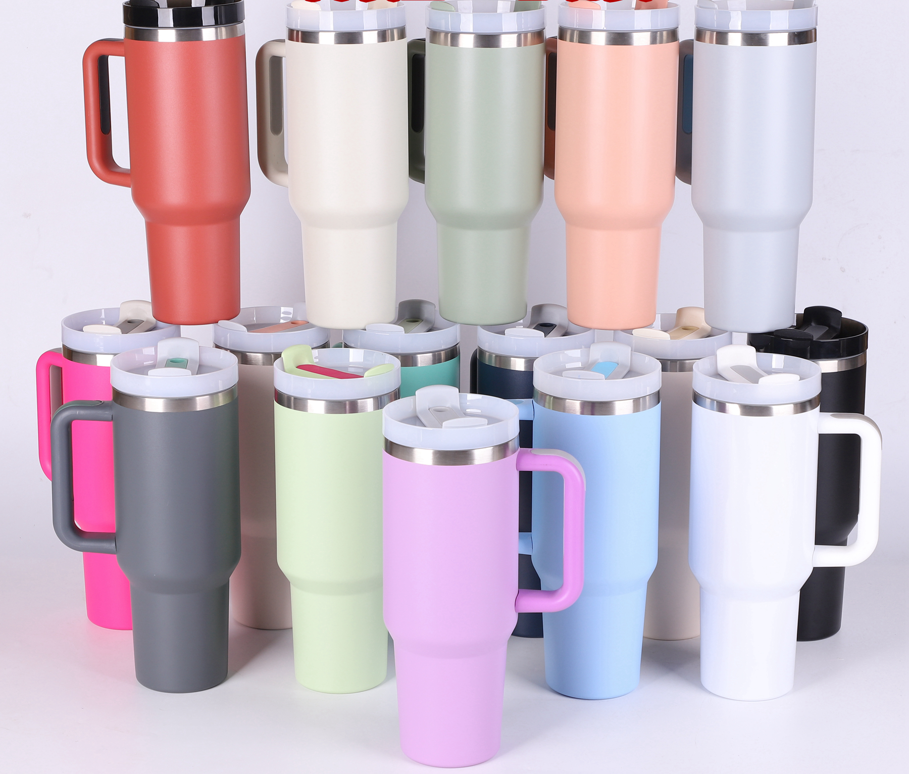 40oz Cup Quencher H2.0 Tumbler 30oz Stainless Steel Outdoor Mug With Handle