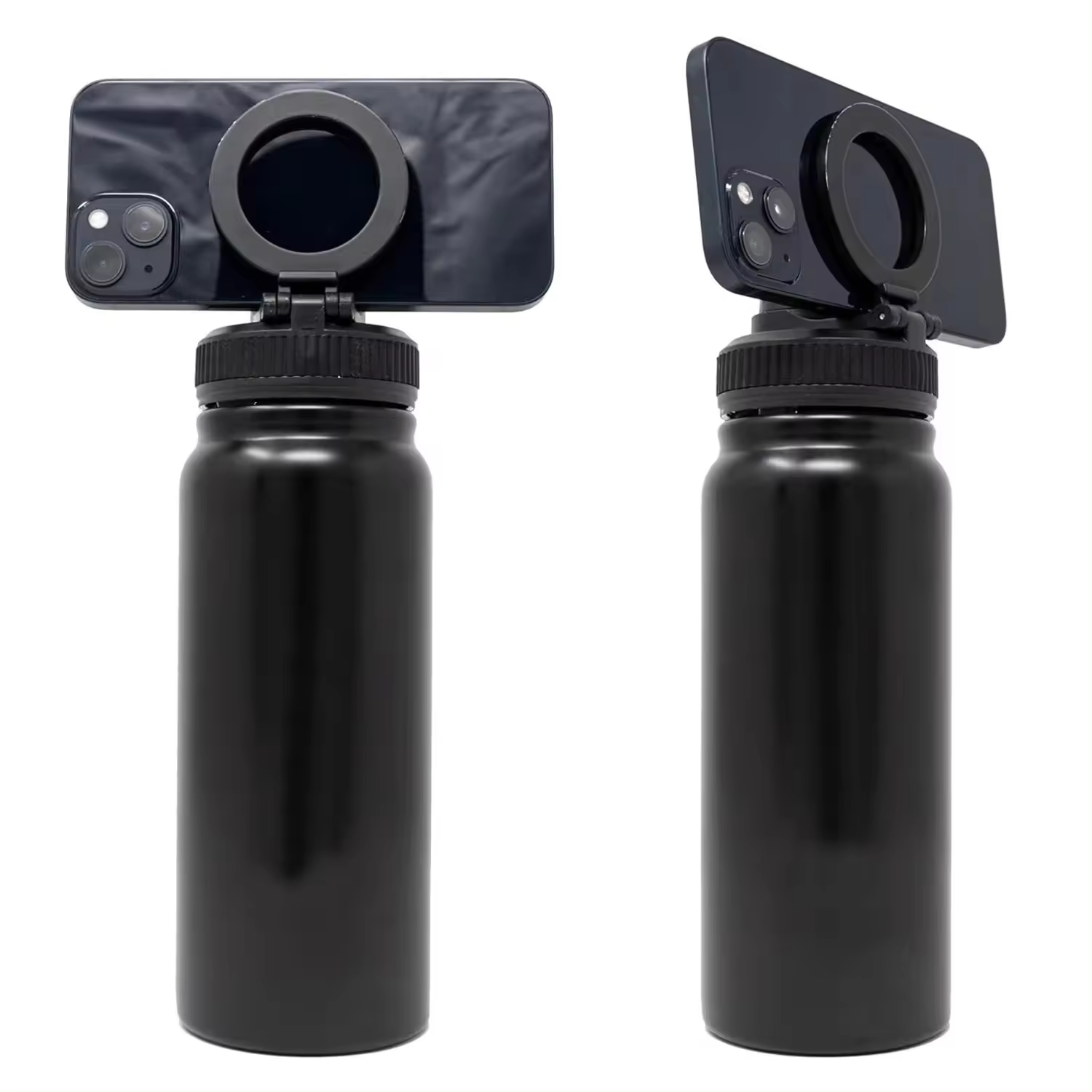 Magnet Water Bottle with Magnetic Cell Phone Holder