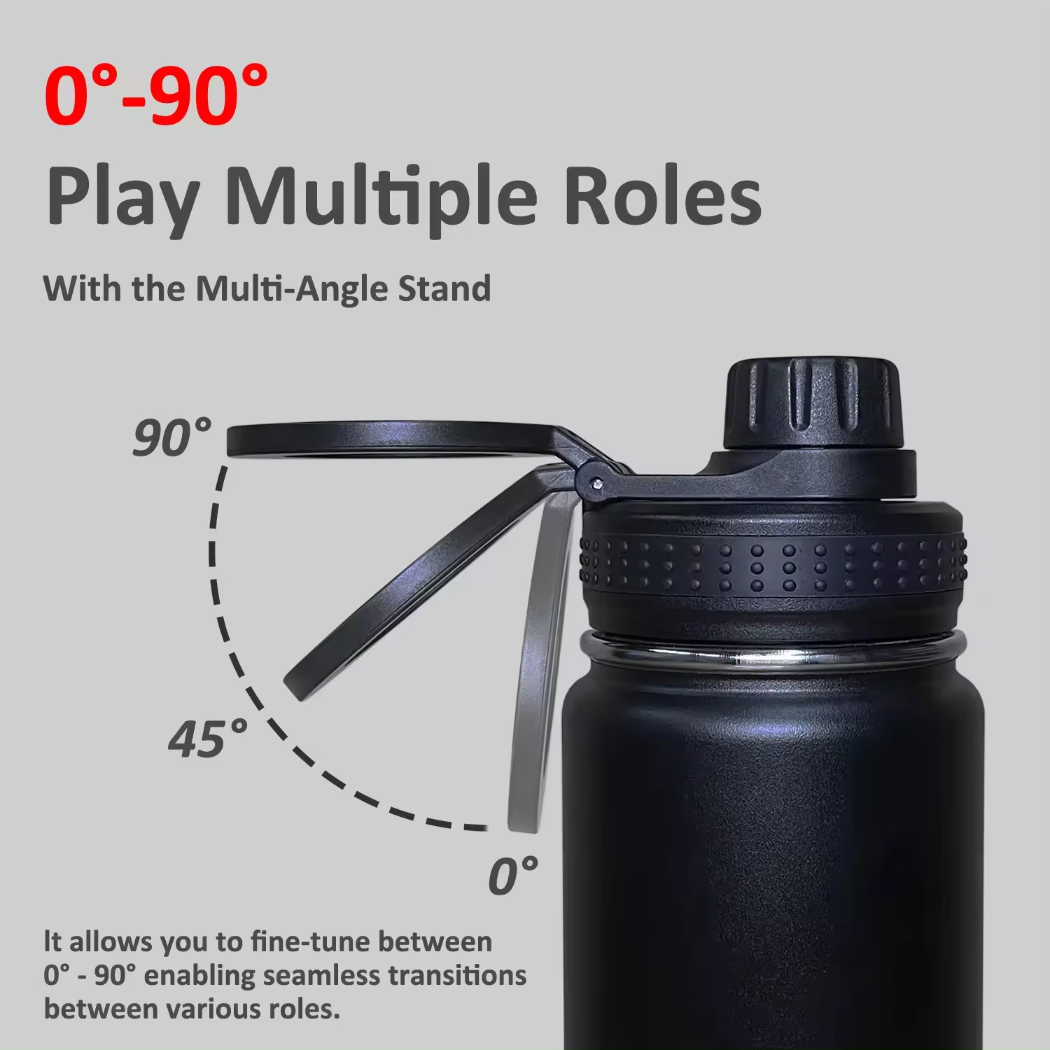 Magnet Water Bottle with Magnetic Cell Phone Holder
