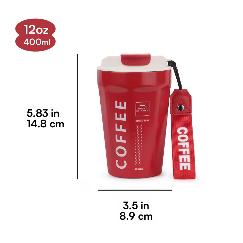 12oz Insulated Stainless Steel Coffee Tumbler Reusable Iced Coffee Cup