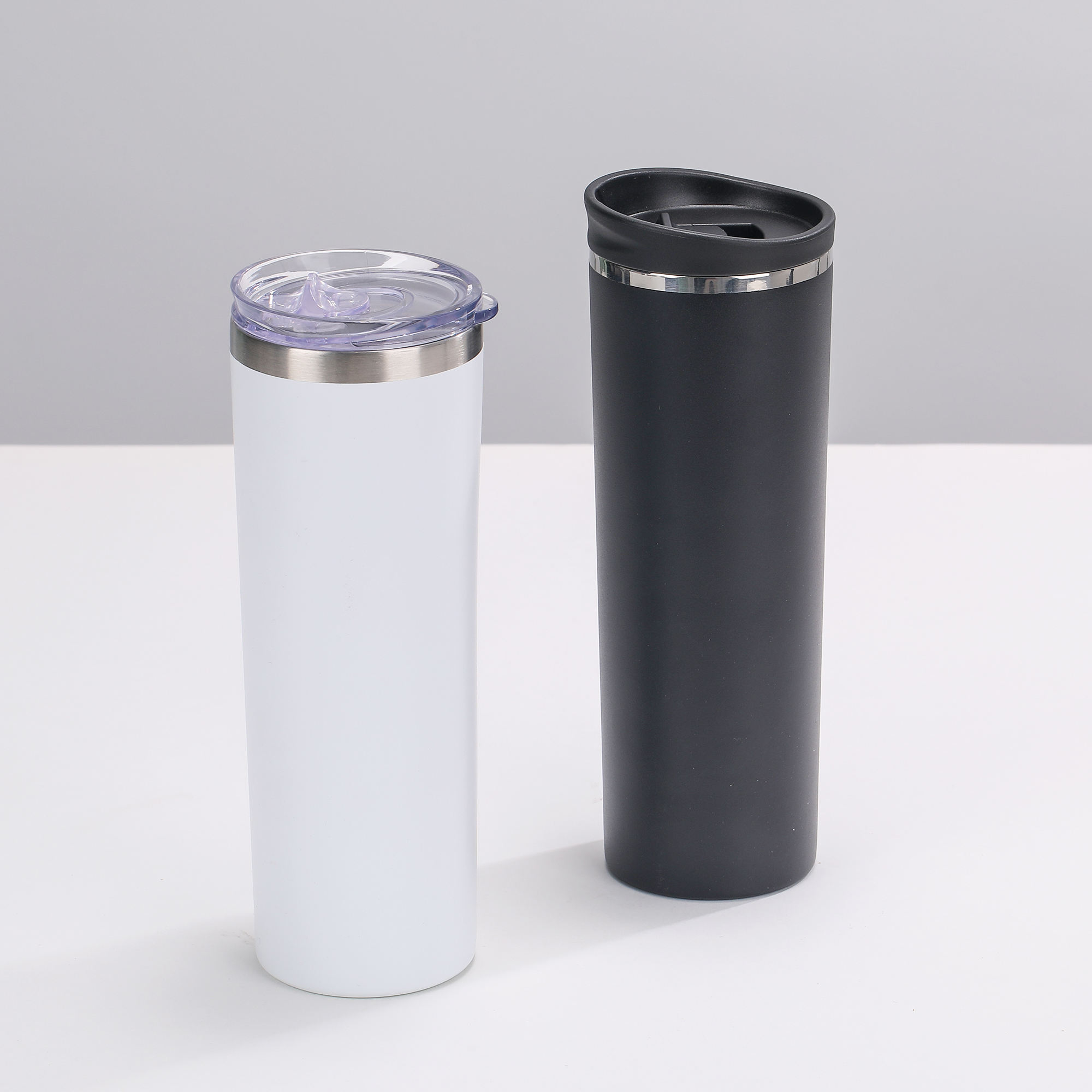 20oz Blanks Straight Slim Stainless Steel Vacuum Insulated Tumbler Cups With Leakproof Lid