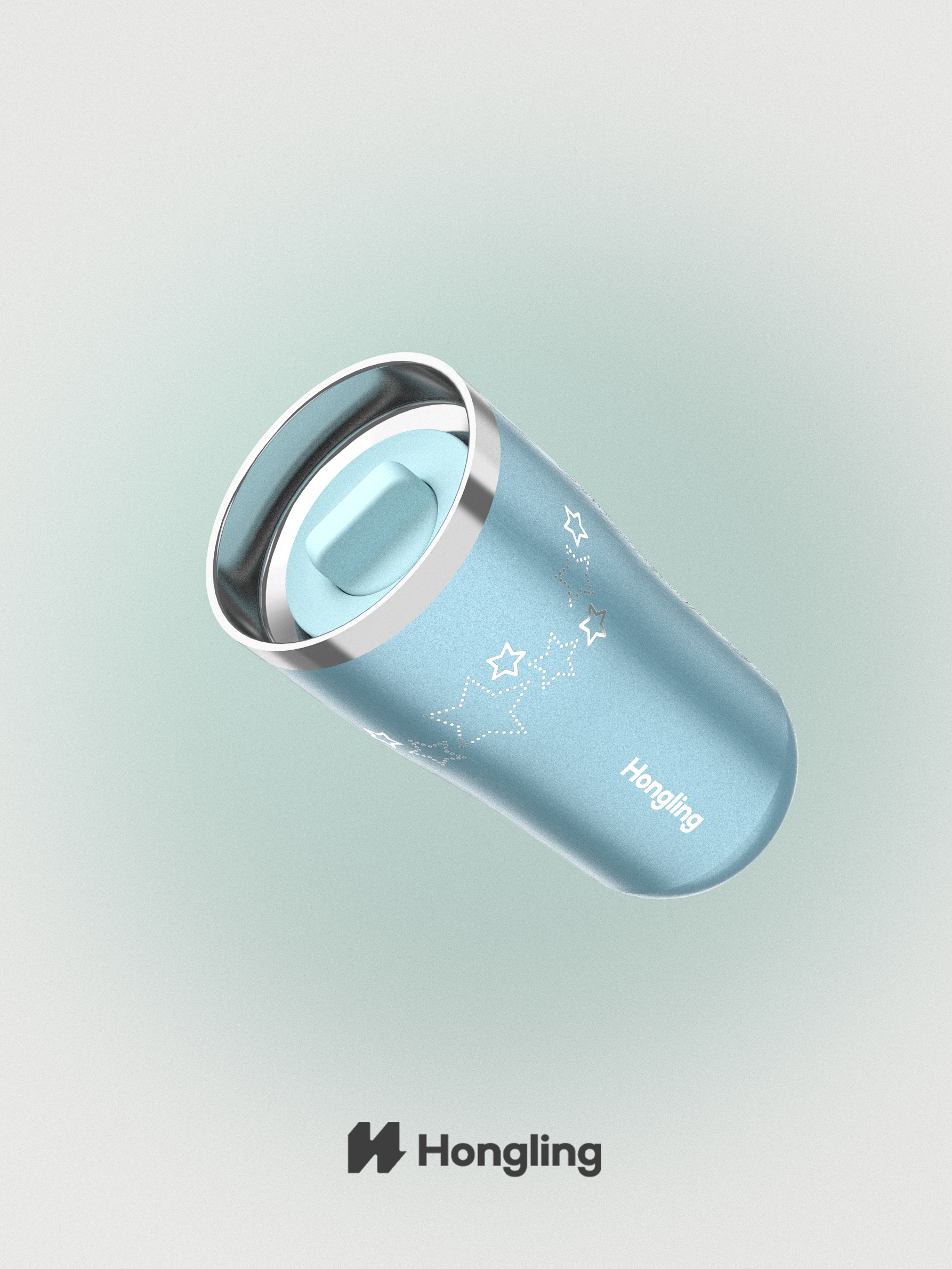 Custom Shimmer Gloss Stainless Steel Tumbler Set | Wholesale Insulated Travel Mug with Handle & Lid