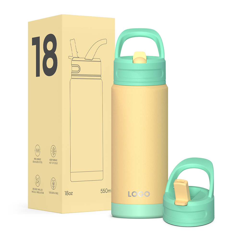 Hot Sale Kids Water Bottle Customized Logo Stainless Steel Baby Water Bottle Customized Logo Flask12oz 18oz