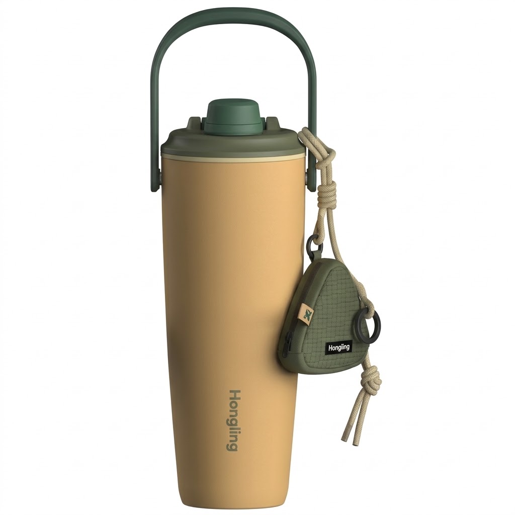 Custom 2-in-1 Dual Lid Stainless Steel Water Bottle Wholesale - Direct Drink & Straw Spout OEM Manufacturer