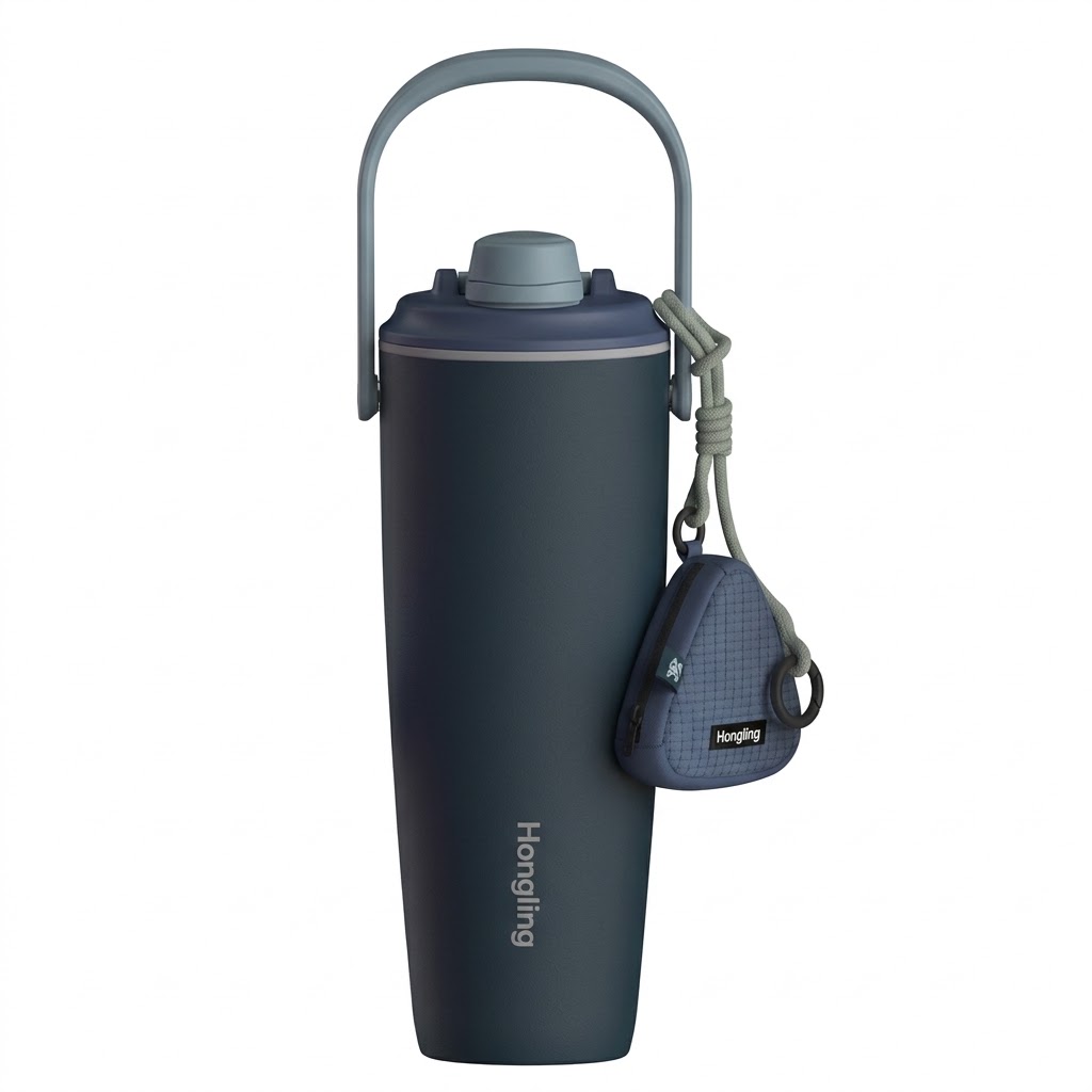 Custom 2-in-1 Dual Lid Stainless Steel Water Bottle Wholesale - Direct Drink & Straw Spout OEM Manufacturer