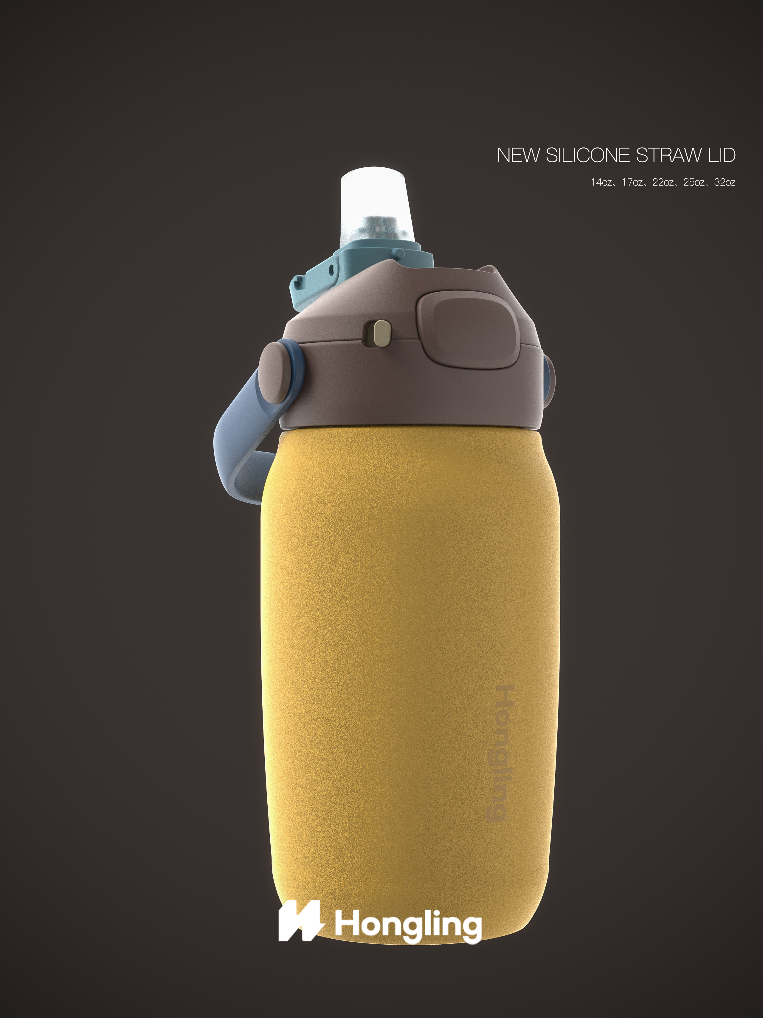 Upgraded Stainless Steel Water Bottle with 100% Dustproof Pop-Up Lid | Interchangeable Lids & Custom OEM/ODM