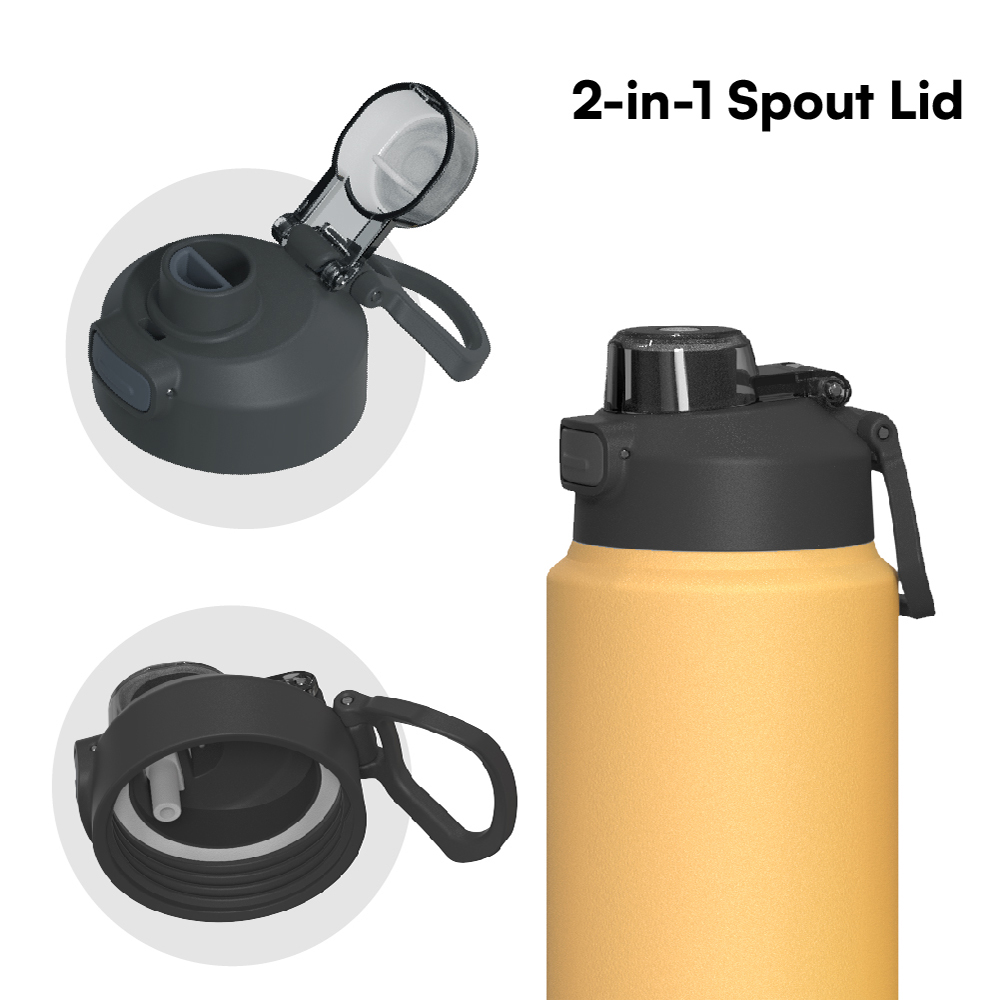 18oz/24oz/32oz/40oz New water bottle with Bounce double drink cap