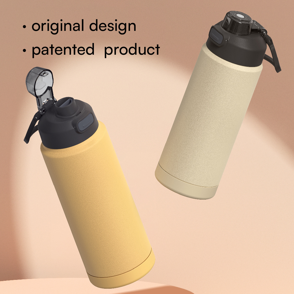 18oz/24oz/32oz/40oz New water bottle with Bounce double drink cap