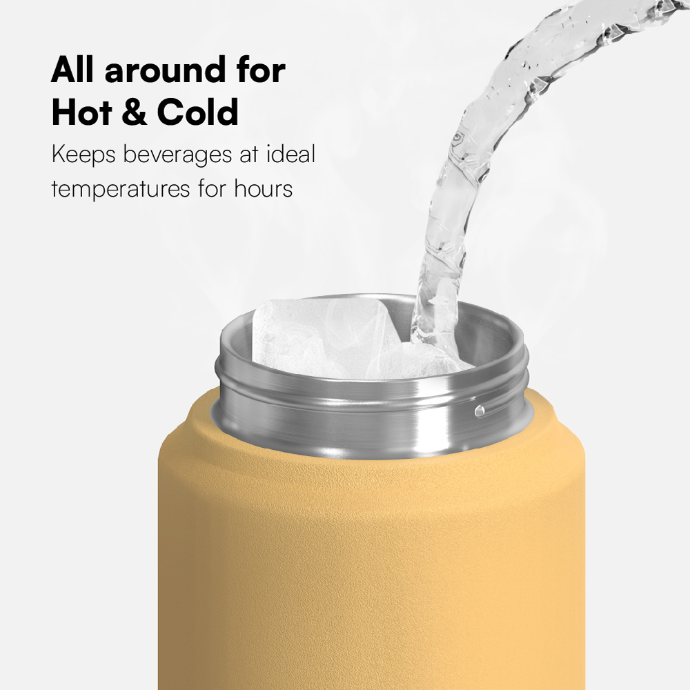 18oz/24oz/32oz/40oz New water bottle with Bounce double drink cap