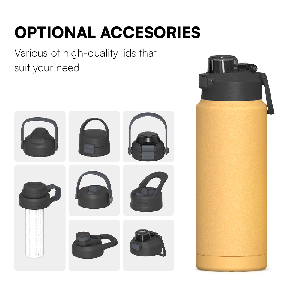 18oz/24oz/32oz/40oz New water bottle with Bounce double drink cap