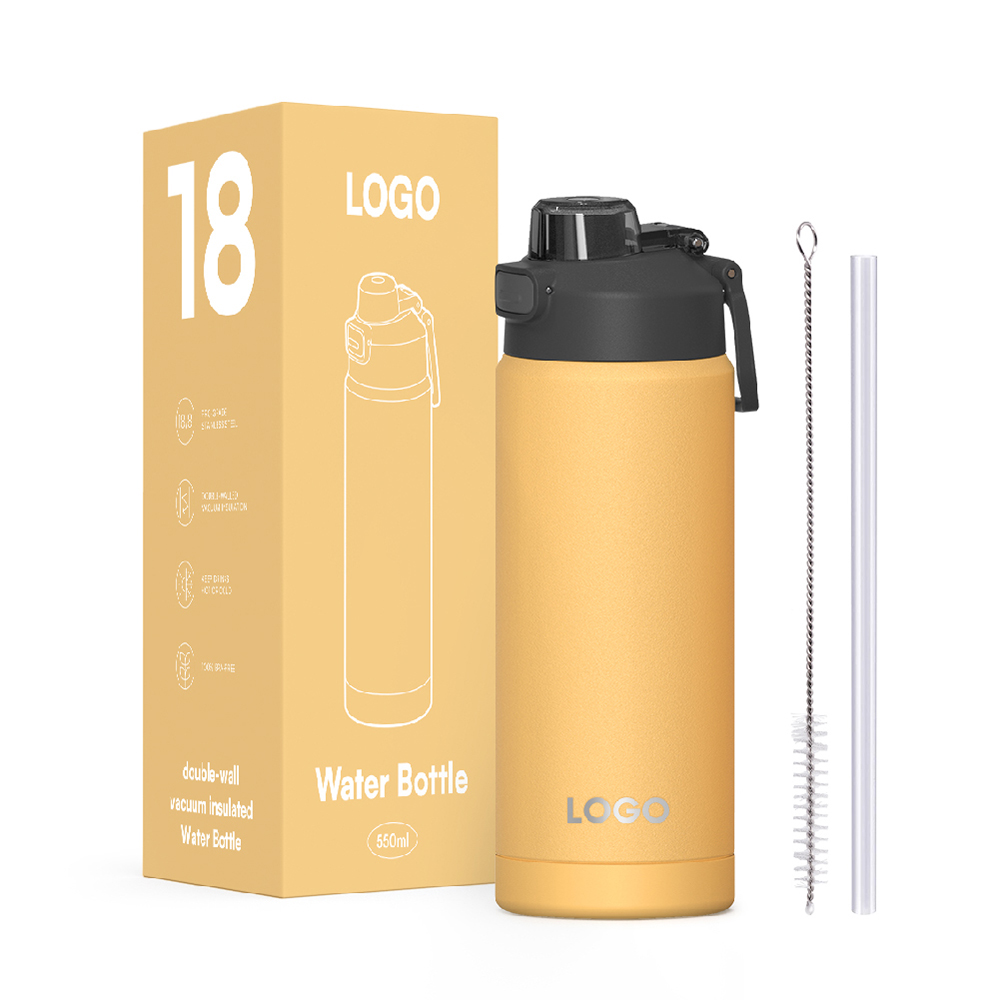 18oz/24oz/32oz/40oz New water bottle with Bounce double drink cap