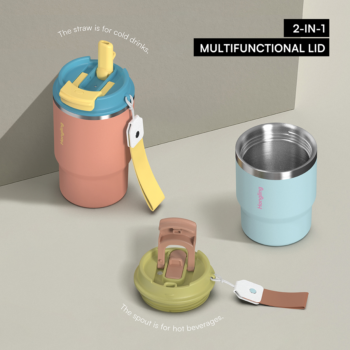 Certified Quality Premium Stainless Steel Vacuum Insulated Coffee Tumbler 360ml coffee mugs Capacity Modern Compact Portable for Travel water bottle manufacturer