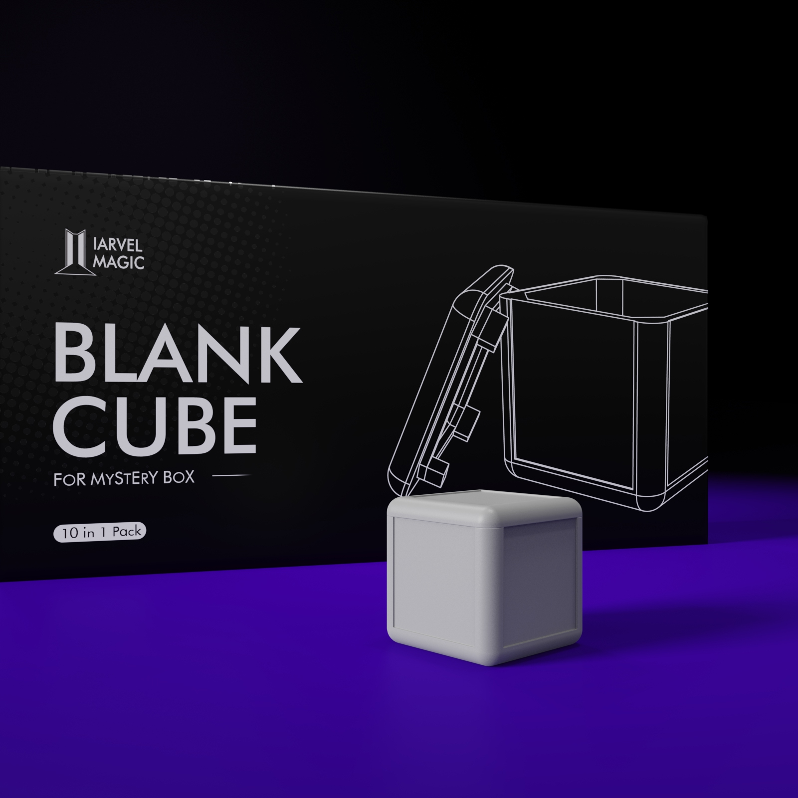 Blank Cube For Mystery Box By IARVELMAGIC